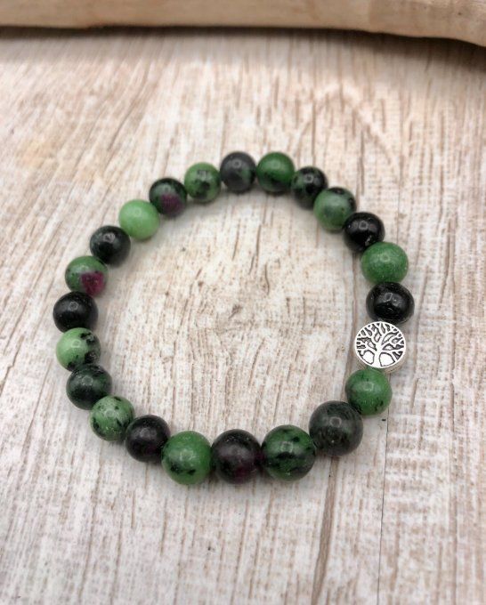 Bracelet RUBIS SUR ZOISITE