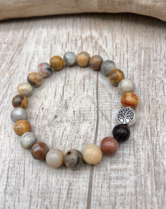 Bracelet Agate crazy lace