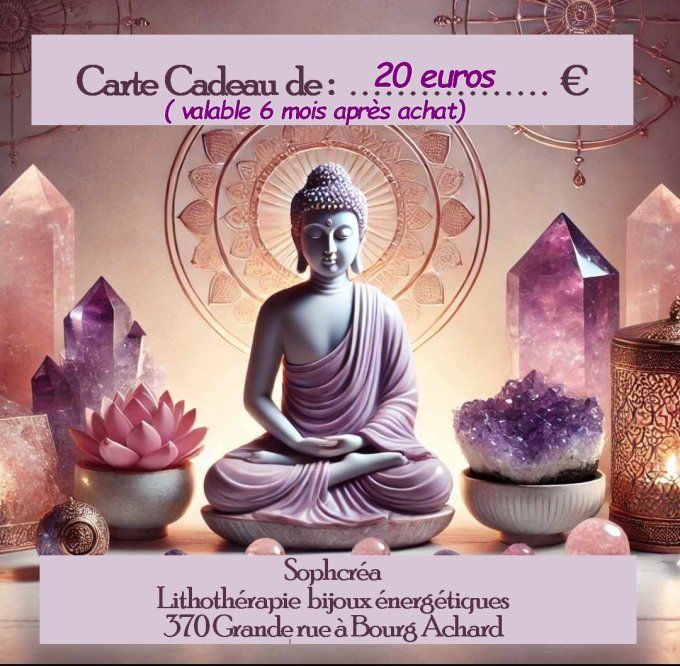 Carte cadeau 20 euros