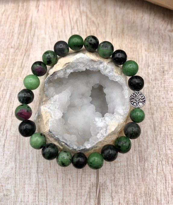 Bracelet RUBIS SUR ZOISITE