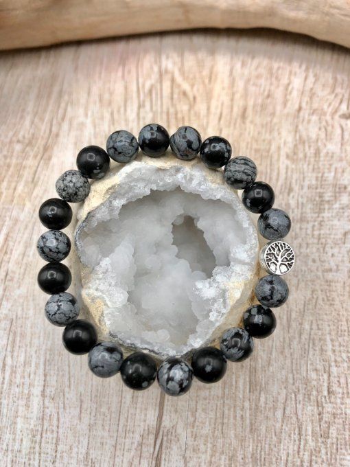 Bracelet OBSIDIENNE NEIGE